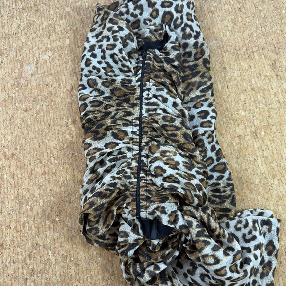 Redemption Leopard Print Strapless Bustier Top Bow Detail Made in Italy - Picture 6 of 12
